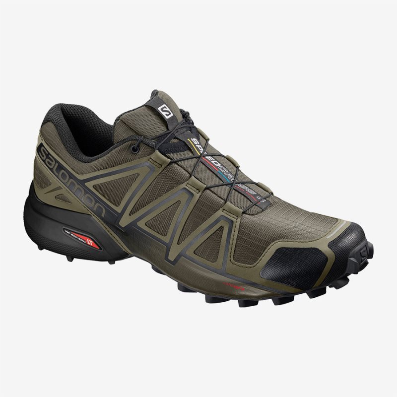 Scarpe Trail Running Salomon SPEEDCROSS 4 WIDE Uomo Verde Oliva IT 4-H68